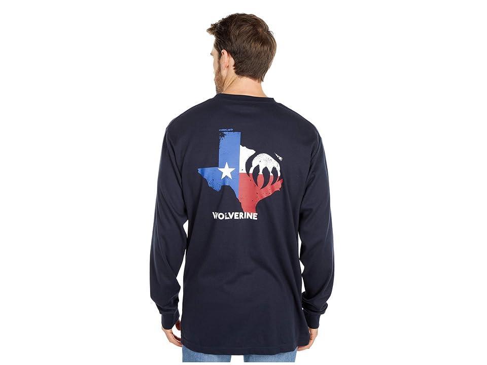 Wolverine FR (Flame Resistant) Long Sleeve Graphic Tee - Texas Men's Clothing Product Image