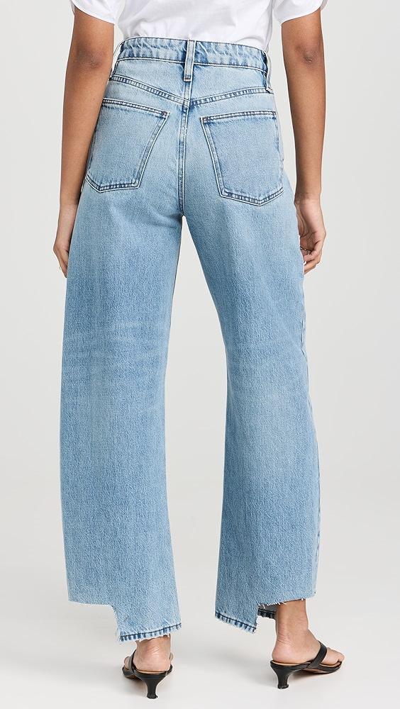 FRAME Long Barrel Released Inside Step Fray Jeans | Shopbop Product Image