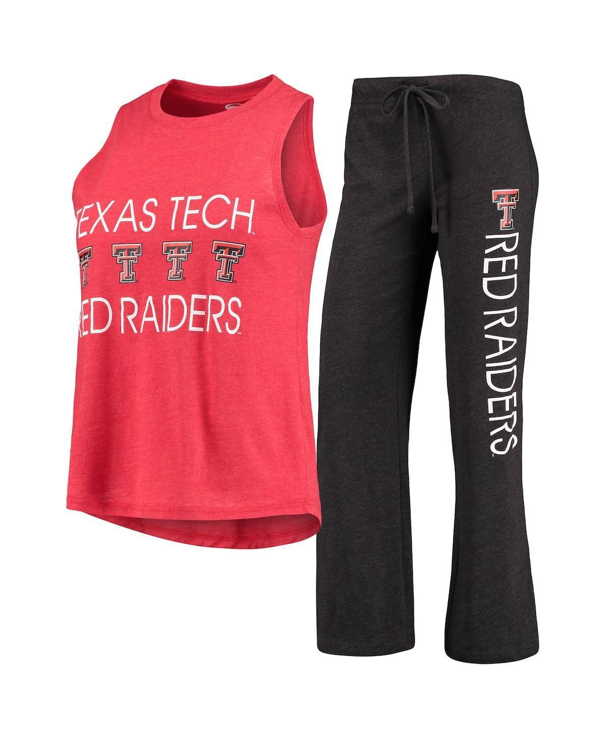 Womens Red Texas Tech Red Raiders Team Tank Top and Pants Sleep Set - Red Product Image