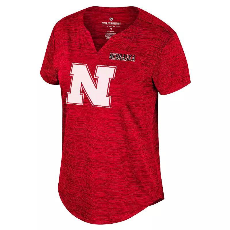 Womens Nebraska Cornhuskers Notch Neck T-Shirt Product Image