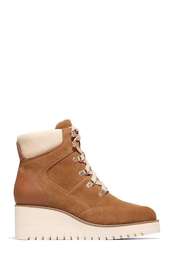 Cole Haan Zerogrand City Wedge Hiker Waterproof (Dark Morel/Ivory Waterproof) Women's Boots Product Image