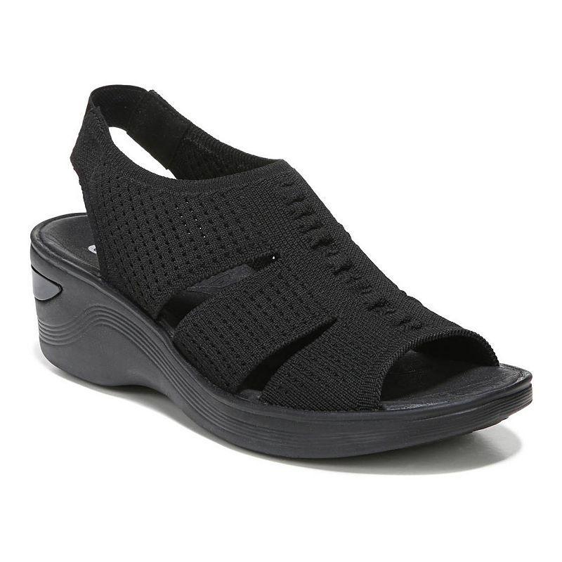 Bzees Double Up Womens Slingback Wedge Sandals Product Image