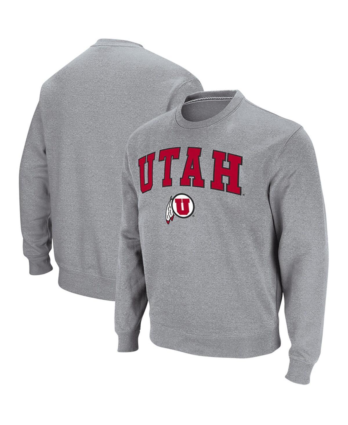 Colosseum Mens Utah Utes Arch and Logo Crew Neck Sweatshirt Product Image