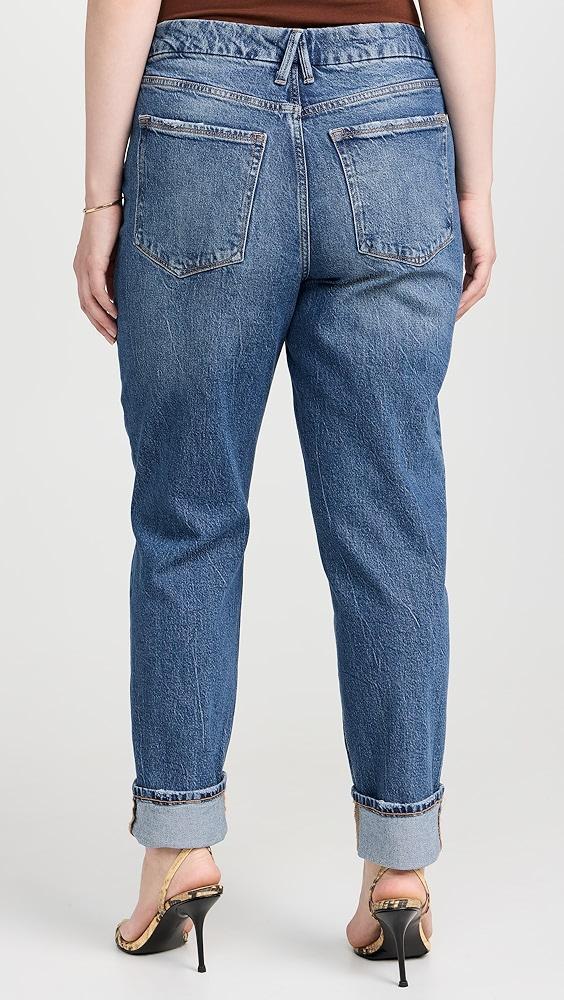 Good American The Weekender Cuffed Jeans | Shopbop Product Image