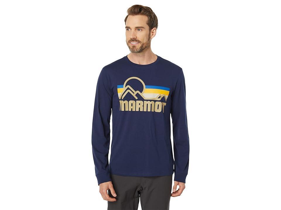 Marmot Coastal Tee Long Sleeve (Arctic ) Men's Clothing Product Image