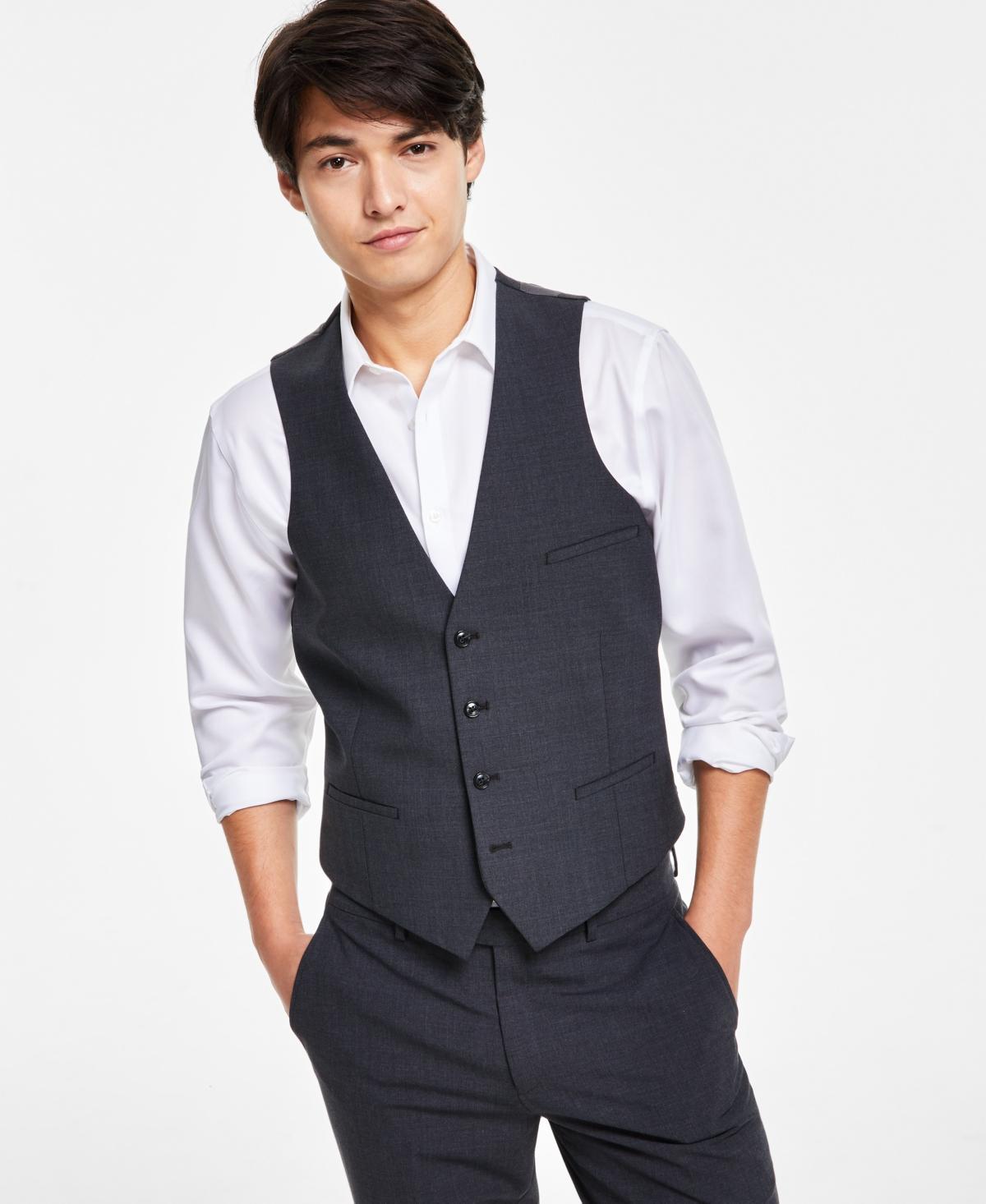 Bar Iii Mens Slim-Fit Wool Suit Vest, Created for Macys Product Image