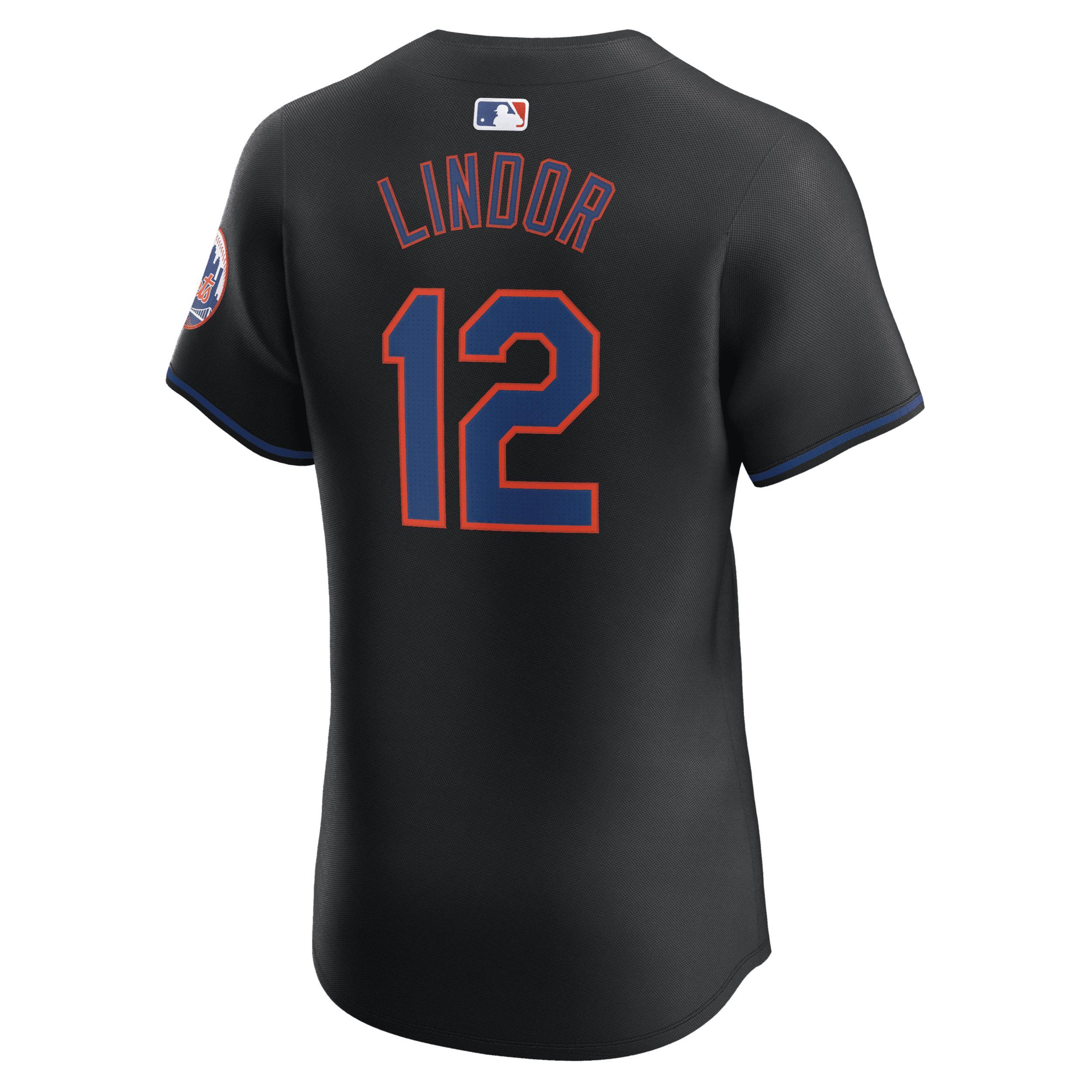 Francisco Lindor New York Mets Nike Men's Dri-FIT ADV MLB Elite Jersey Product Image