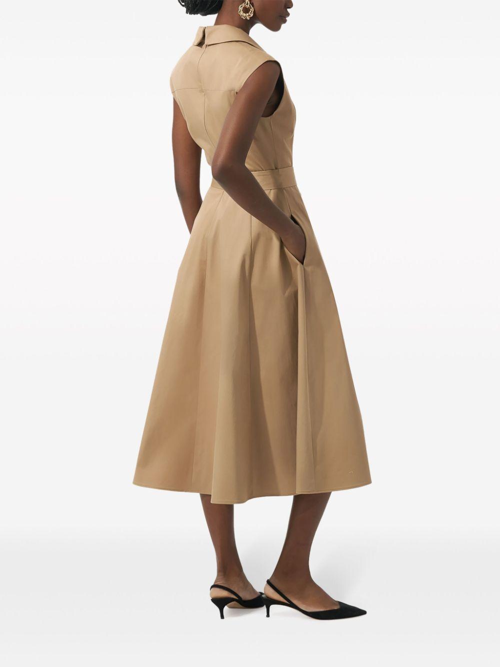 belted trench midi dress Product Image