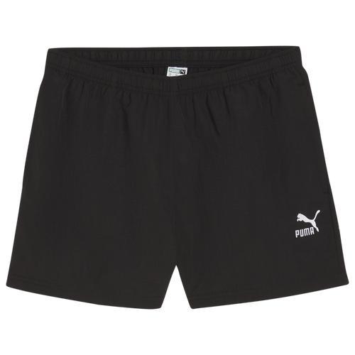 PUMA Womens PUMA Classics A-Line Shorts - Womens Black Product Image