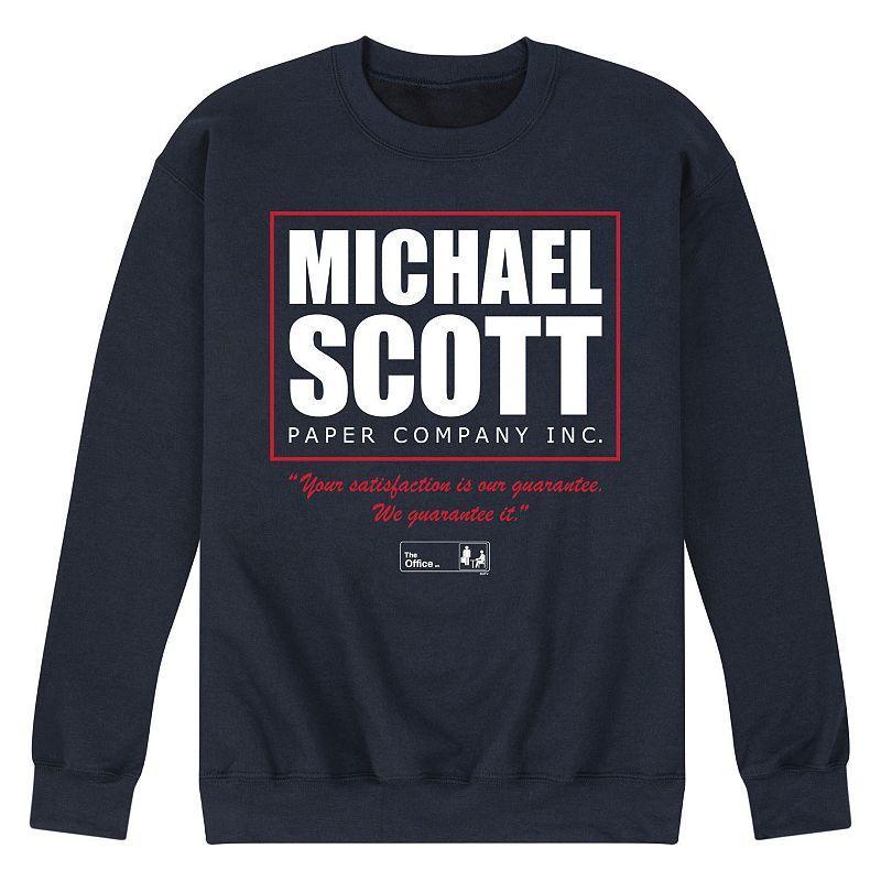 Mens The Office Michael Scott Paper Sweatshirt Blue Product Image