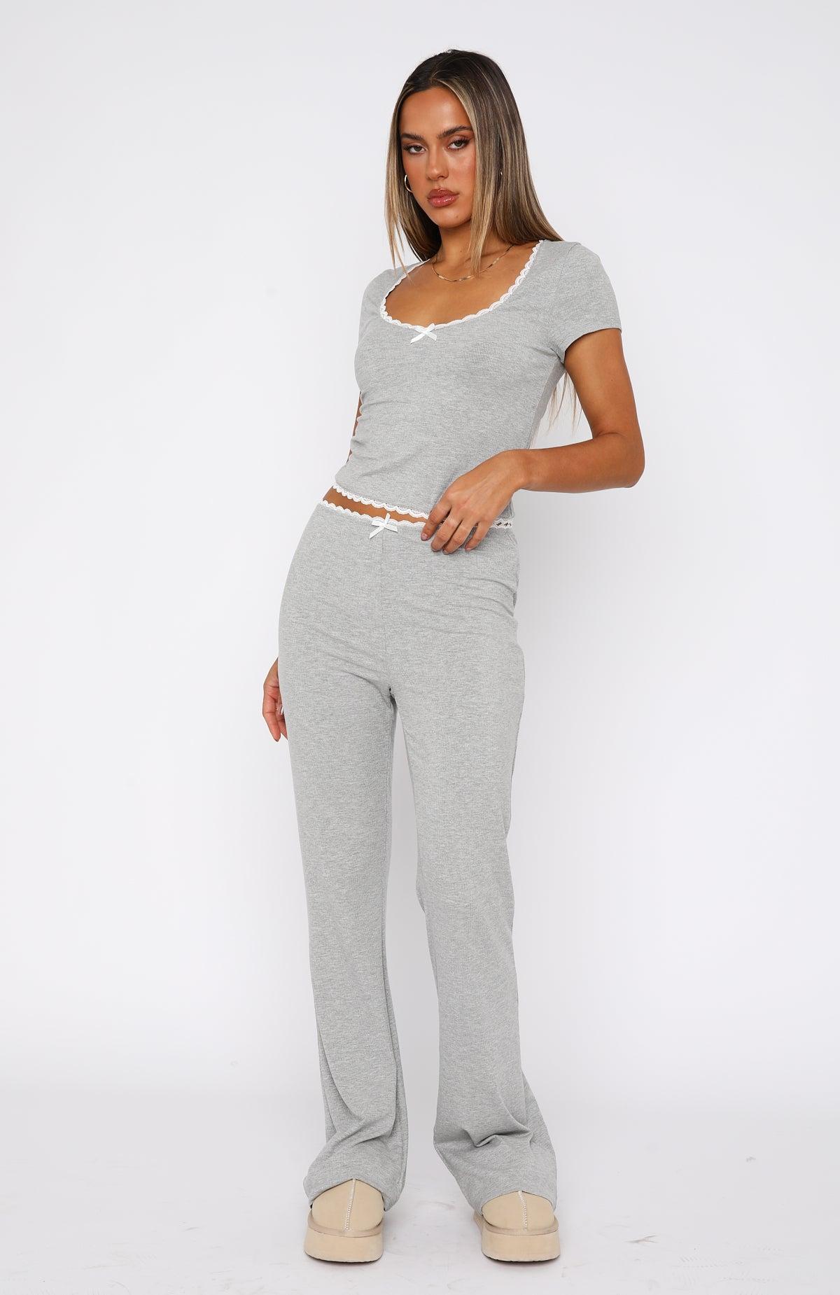 Slumber Party Pyjama Set Grey Marle Product Image