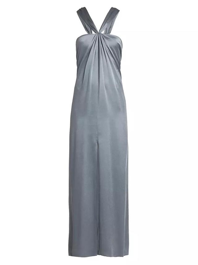 Silk Halterneck Column Gown Product Image