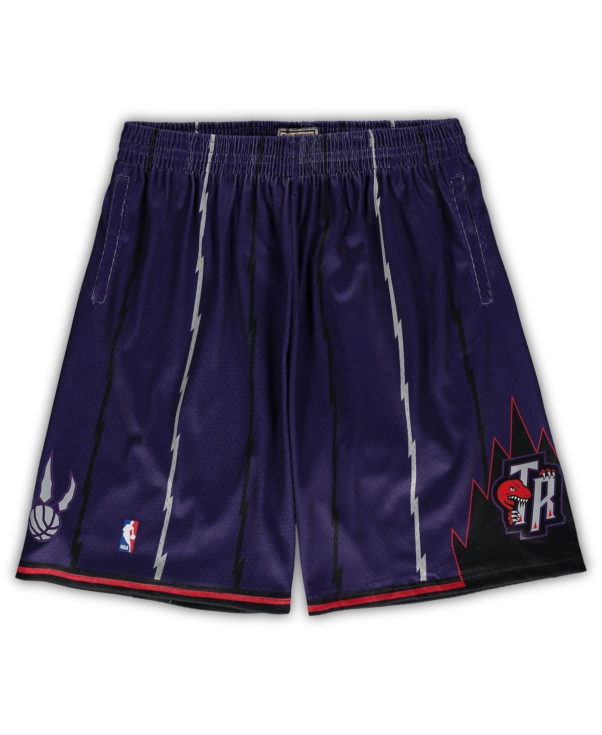 Mens Mitchell Ness Purple Toronto Raptors Big Tall Hardwood Classics Team Swingman Shorts Product Image