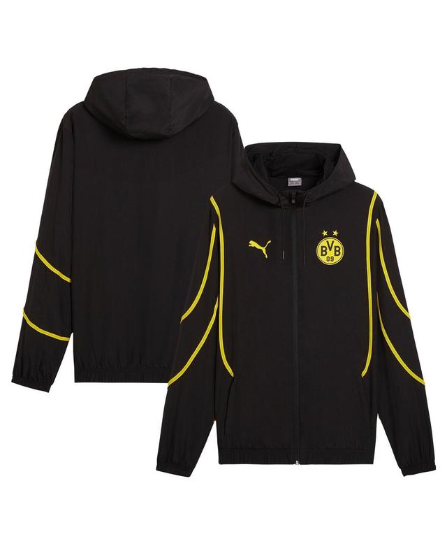 Puma Mens Black Borussia Dortmund 2024/25 Pre-Match Anthem dryCELL Full-Zip Hoodie Jacket Product Image