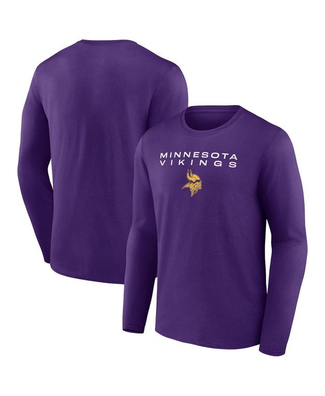 Fanatics Mens Purple Minnesota Vikings Advance to Victory Long Sleeve T-Shirt Product Image