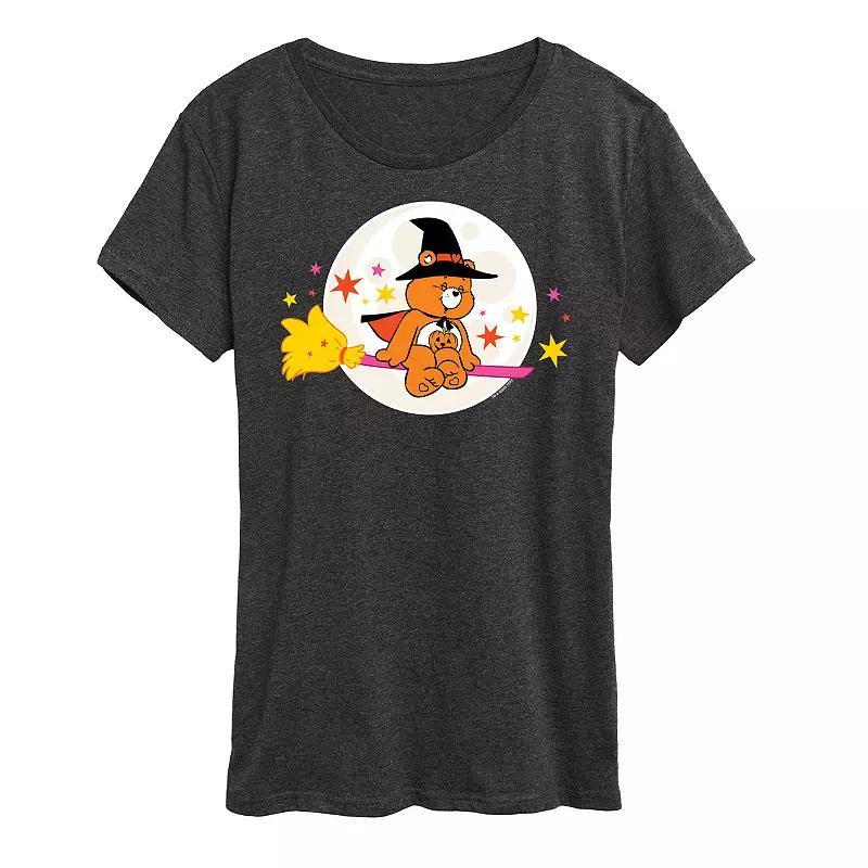 Womens Care Bears Halloween Witch Graphic Tee, Girls Heather Grey Product Image