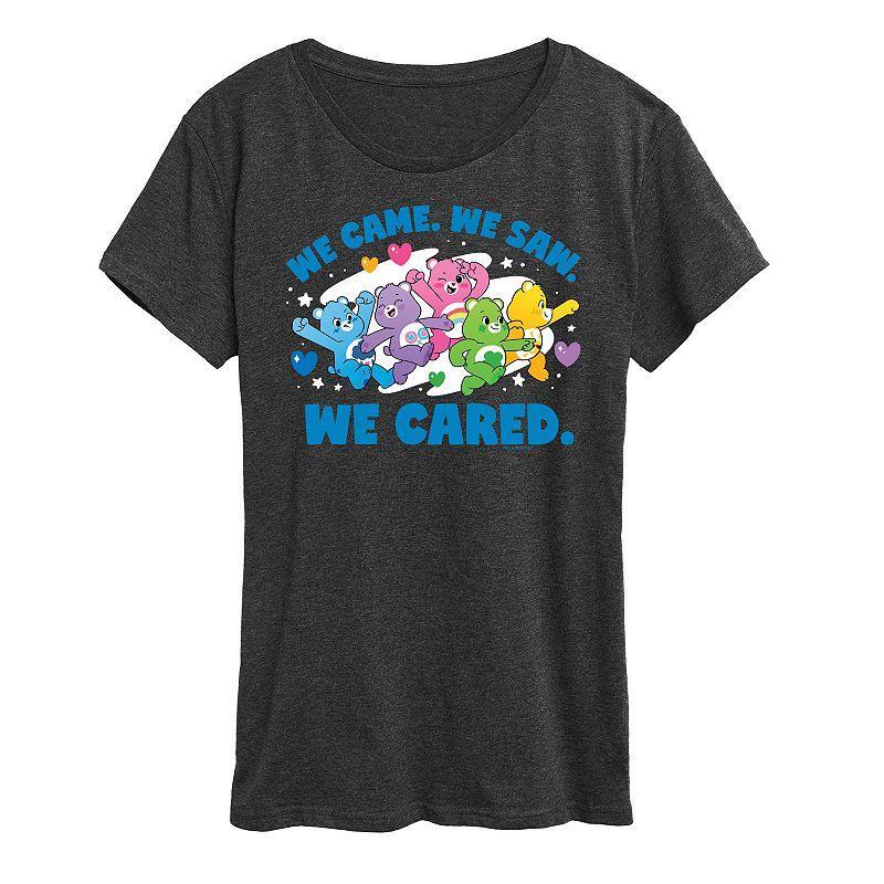 Womens Care Bears We Came We Saw Graphic Tee, Girls Heather Grey Product Image