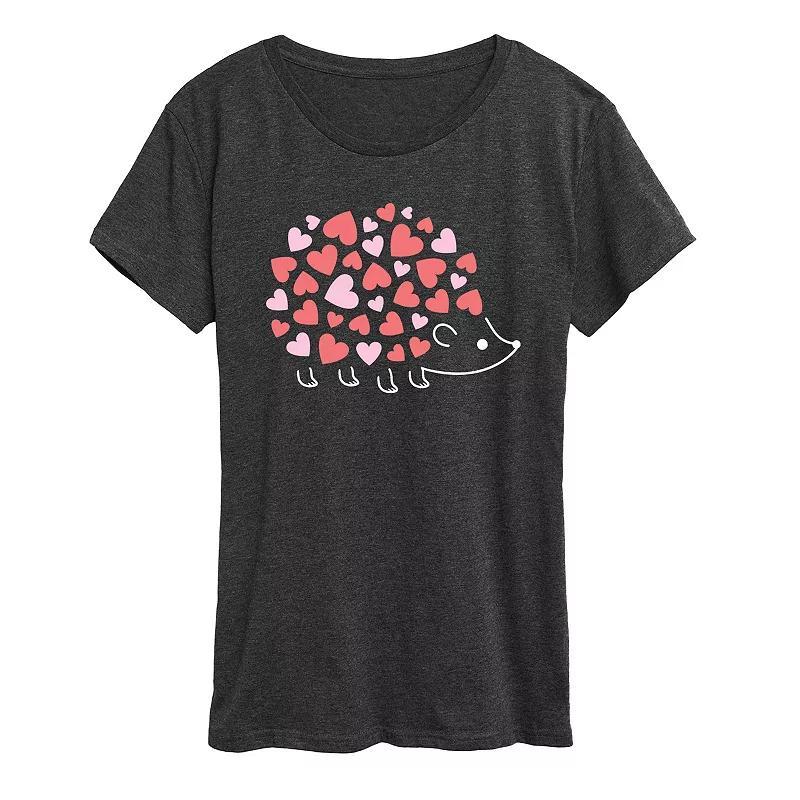 Instant Message Womens Womens Tee Shirts HEATHER Charcoal Let It Bee Center-Chest Graphic Tee - Women, Juniors, Plus & Petite Plus Product Image