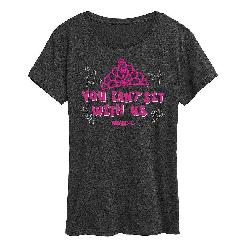 Womens Mean Girls You Cant Sit With Us Graphic Tee Heather Grey Product Image