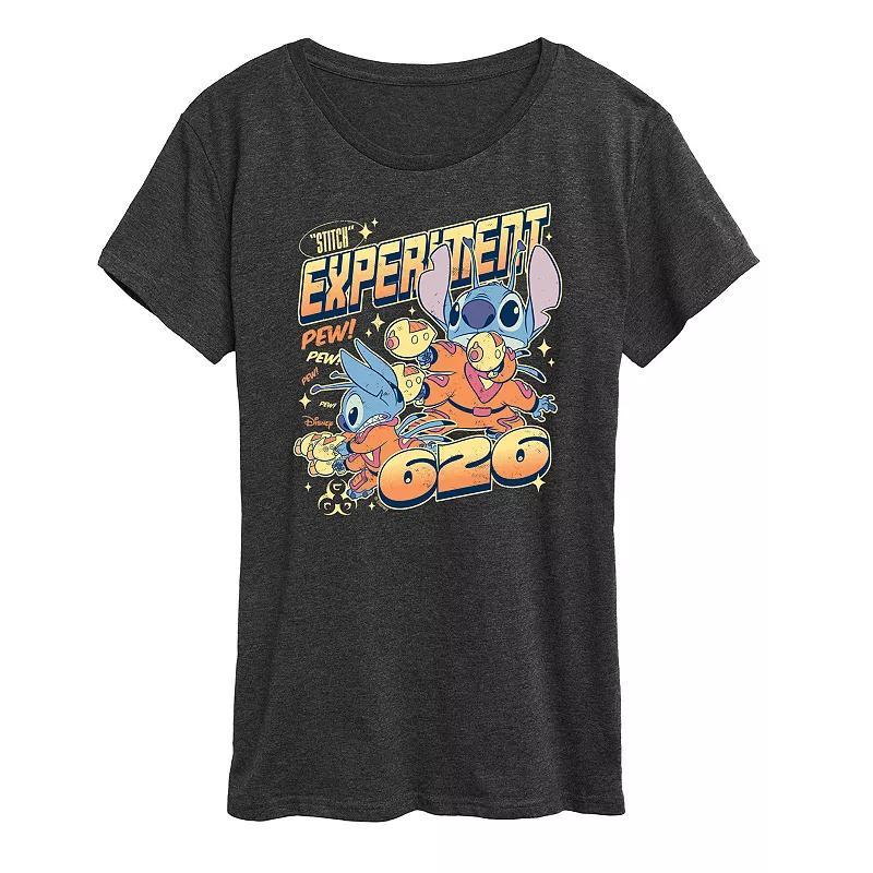 Disneys Mickey Mouse Plus Street Pop Graphic Tee, Womens Heather Grey Product Image