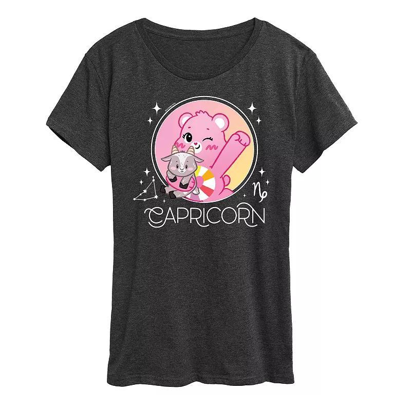 Womens Care Bears Capricorn Graphic Tee Grey Product Image