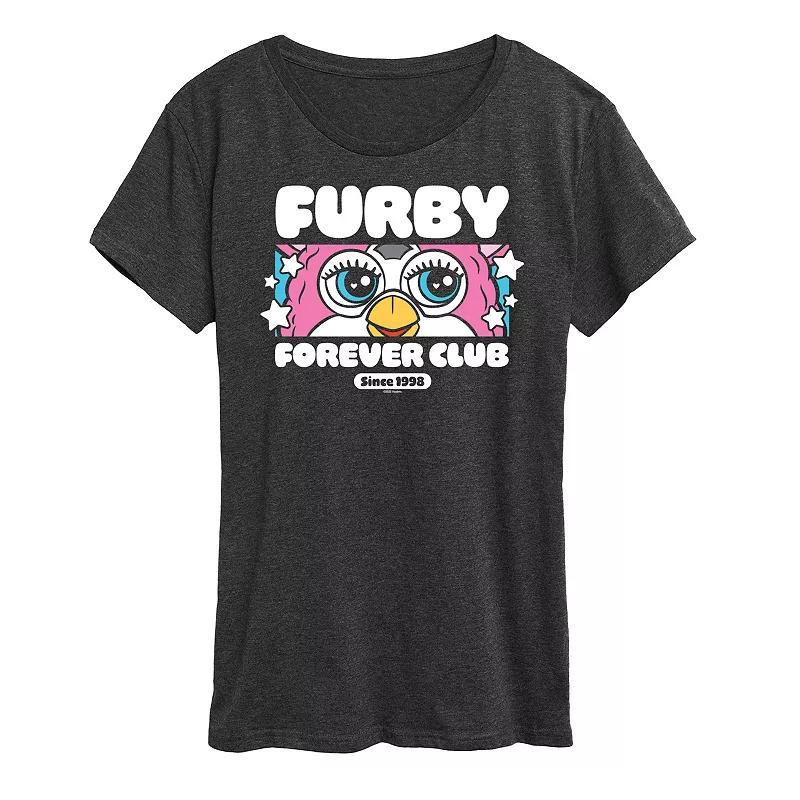 Womens Furby Forever Club Graphic Tee Blue Product Image