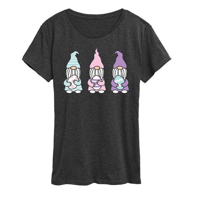 Womens Easter Gnomes Graphic Tee Blue Product Image