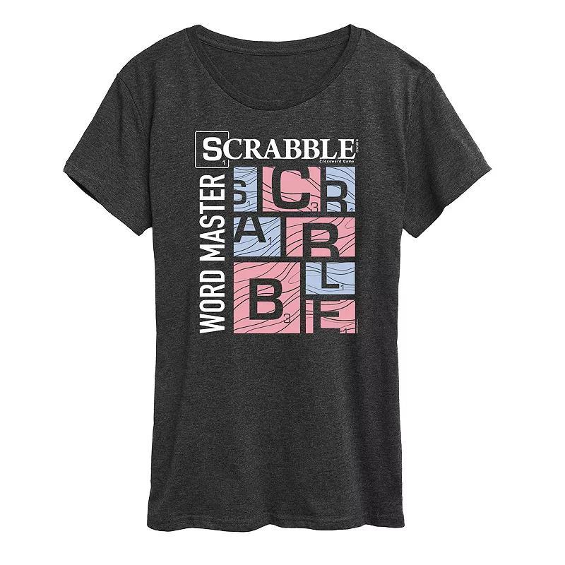 Womens Scrabble Word Master Grid Tee Heather Grey Product Image