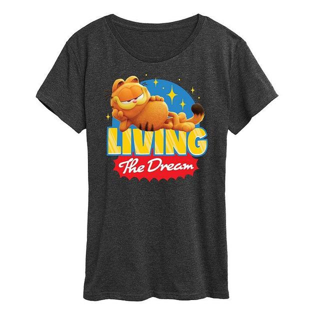 Womens The Garfield Movie Living The Dream Graphic Tee Product Image