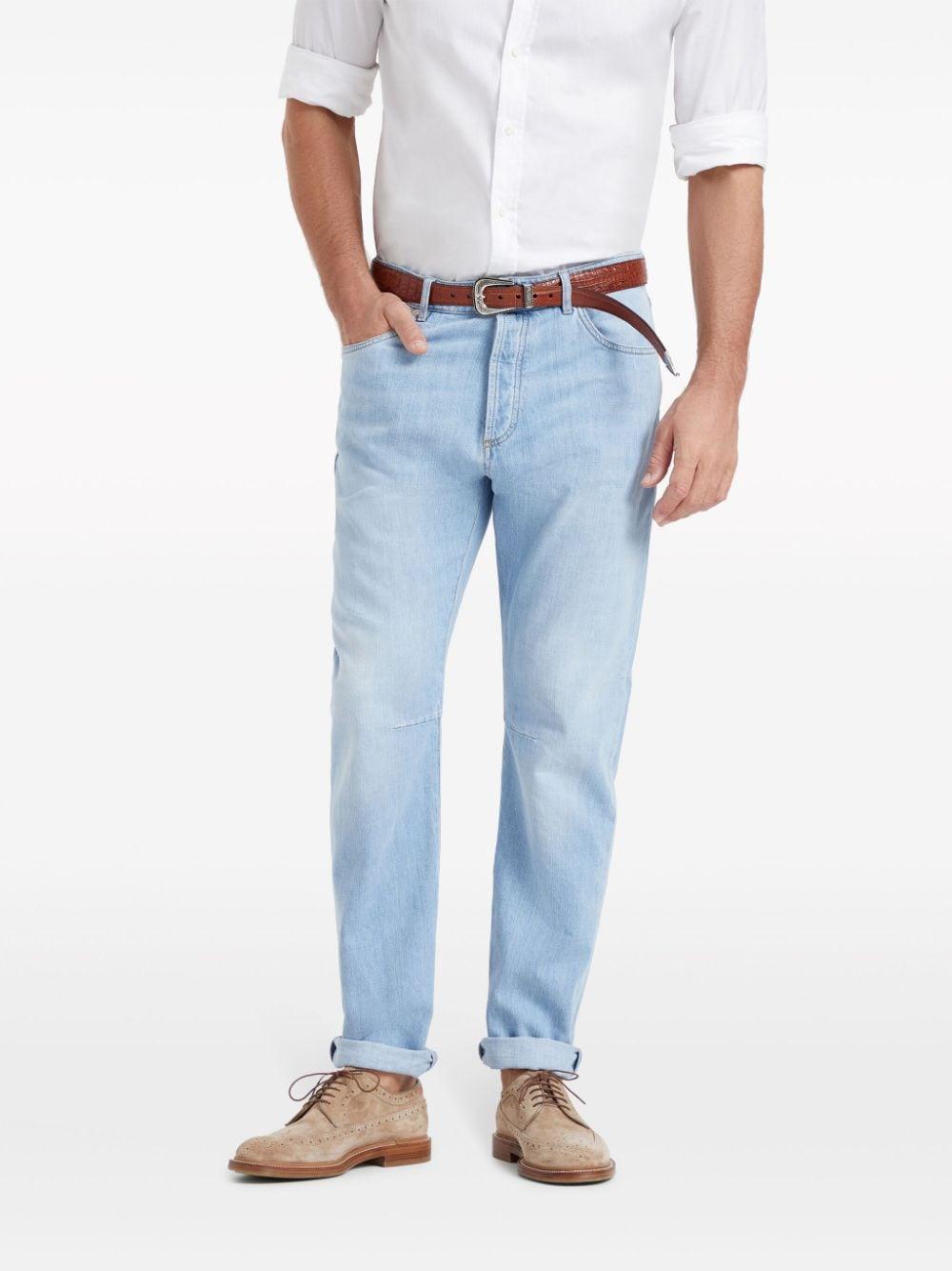 BRUNELLO CUCINELLI Tapered-leg Jeans In Blue Product Image