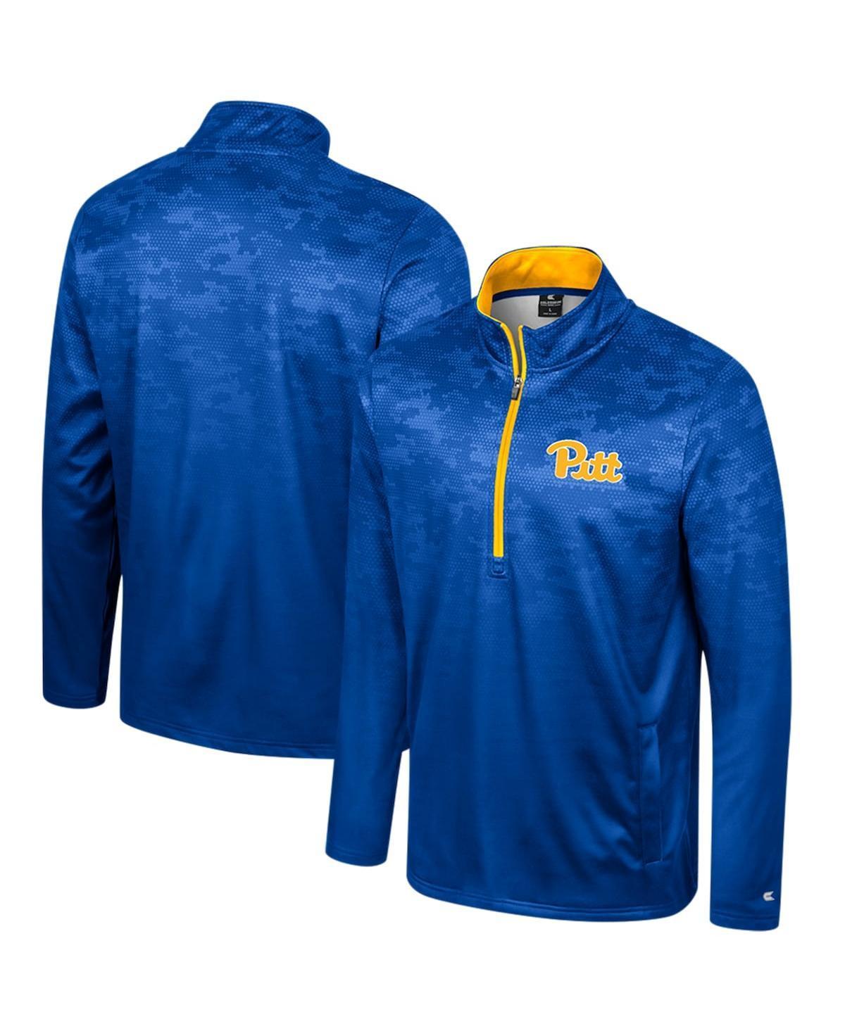 Mens Colosseum Midshipmen The Machine Half-Zip Jacket Blue Product Image