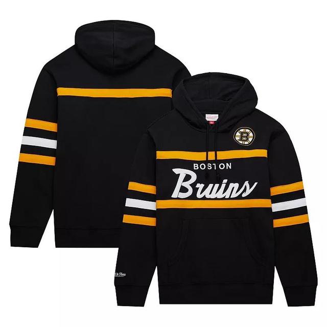 Mens Mitchell & Ness Boston Bruins Head Coach Pullover Hoodie Product Image