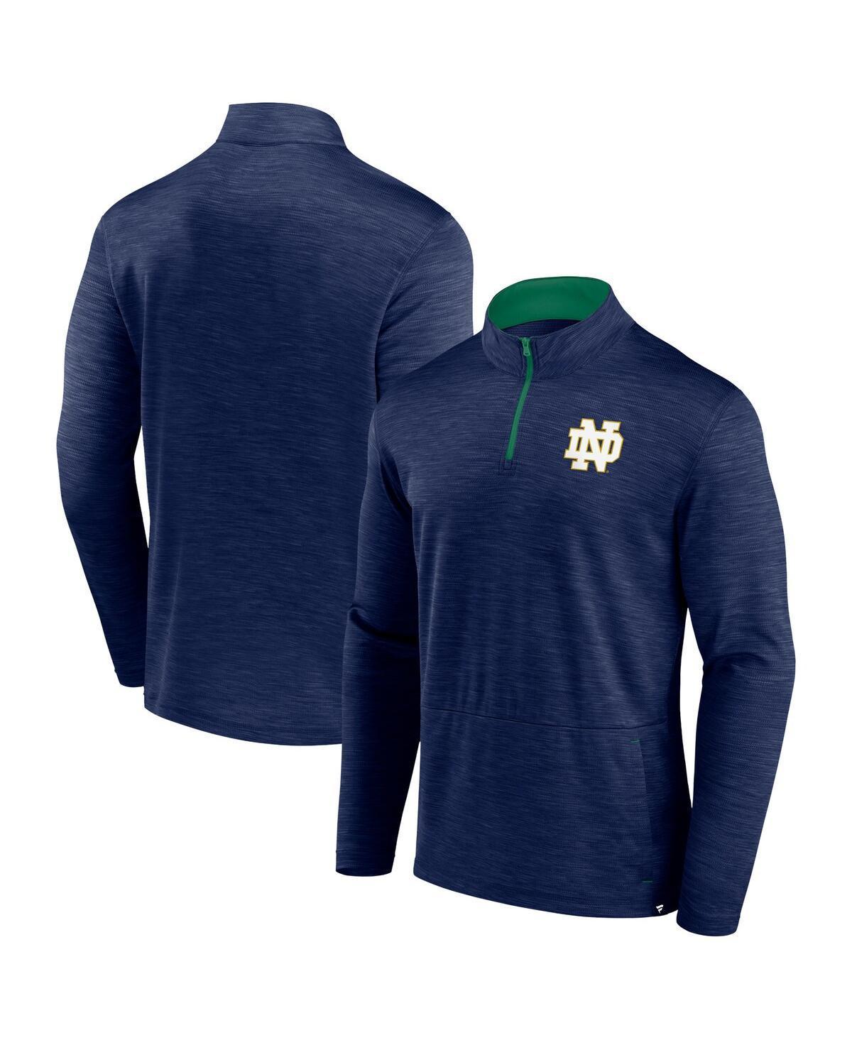 Mens Fanatics Branded Notre Dame Fighting Irish Classic Homefield Quarter-Zip Top Blue Product Image