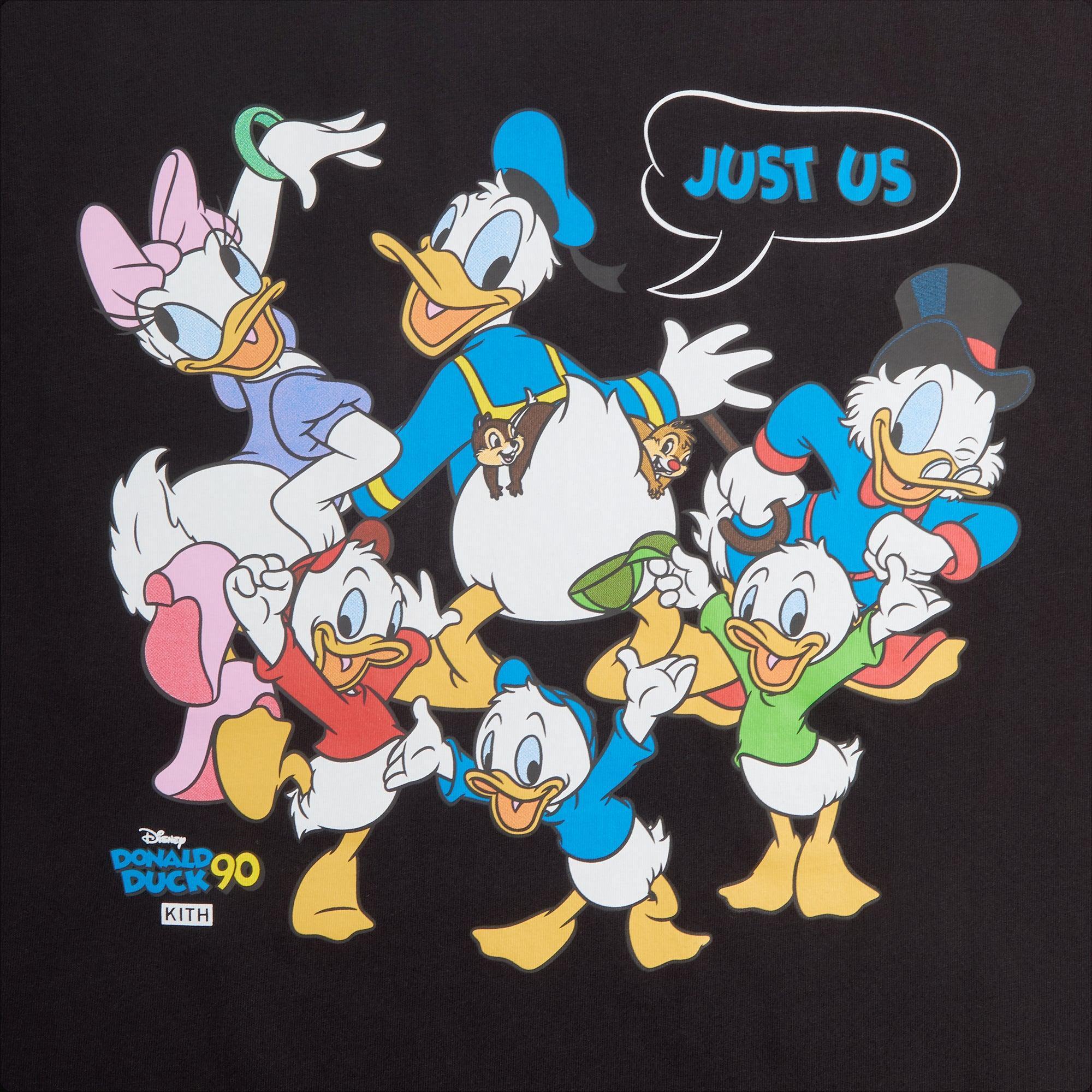 Disney | Kith for Donald Duck Just Us Tee - Black Male Product Image