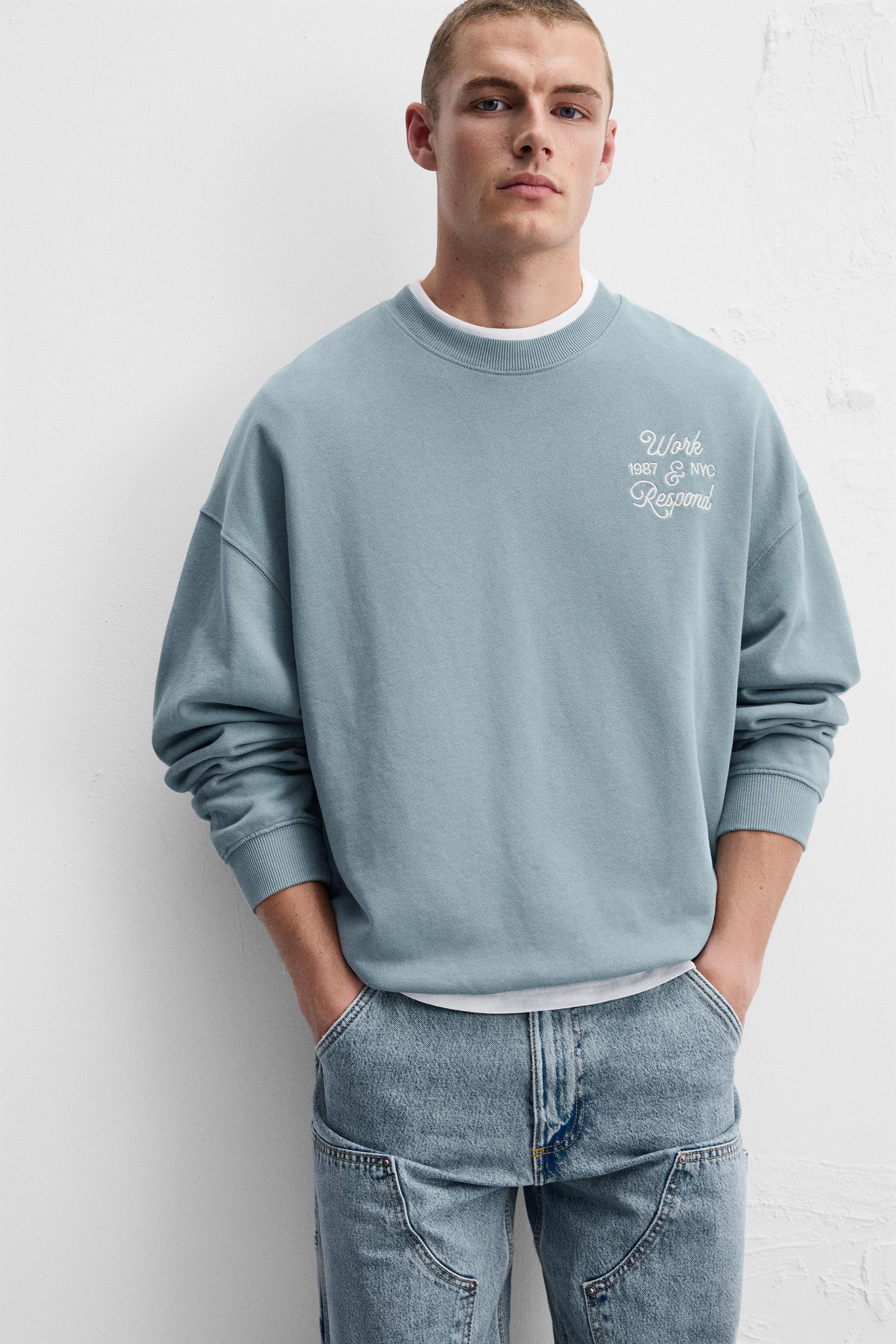 CONTRAST PRINT SWEATSHIRT Product Image