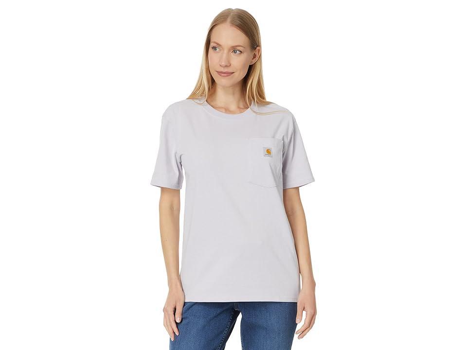 Carhartt WK87 Workwear Pocket Short Sleeve T-Shirt (Lilac Haze) Women's T Shirt Product Image