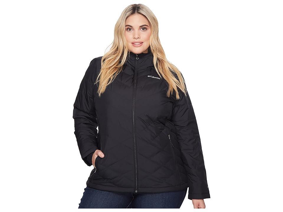 Columbia Heavenly Hooded Jacket (Black) Women's Coat Product Image