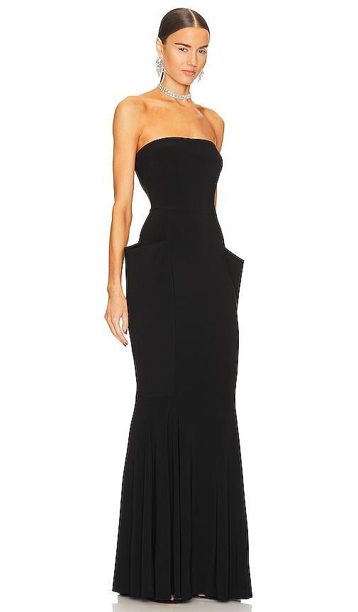 Norma Kamali Strapless Wing Fishtail Gown Product Image