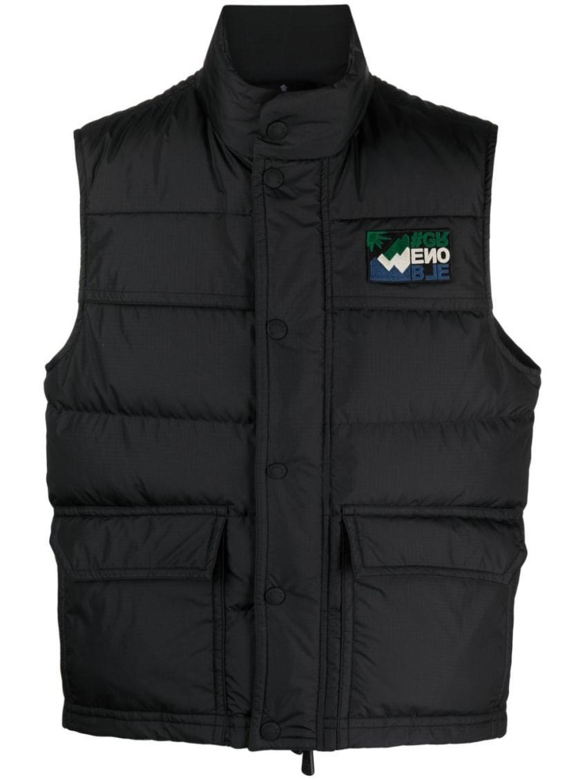 Logoed Down Jacket In Black Product Image