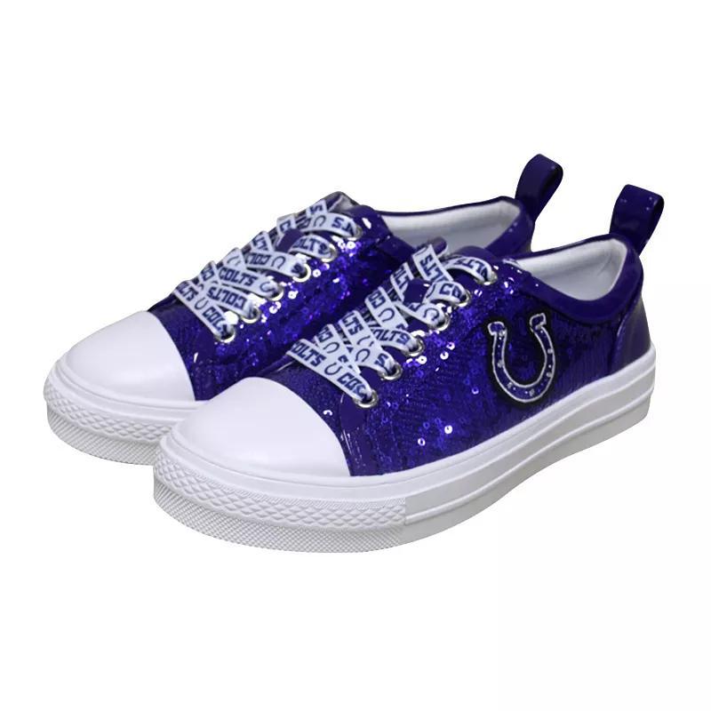 Womens Cuce Royal Indianapolis Colts Team Sequin Sneakers Product Image