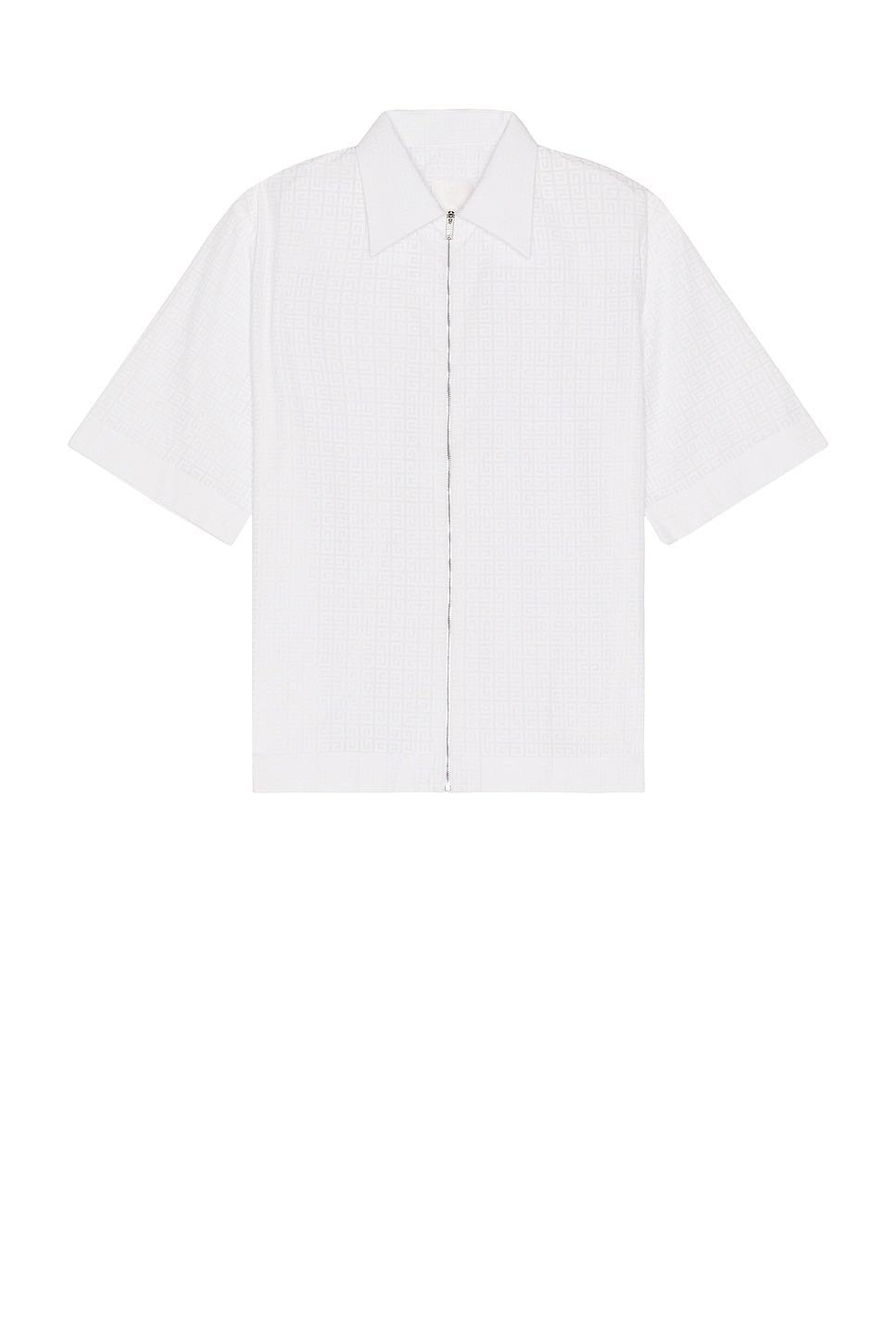 Givenchy Short Sleeve Boxy Fit Zipped Shirt Product Image