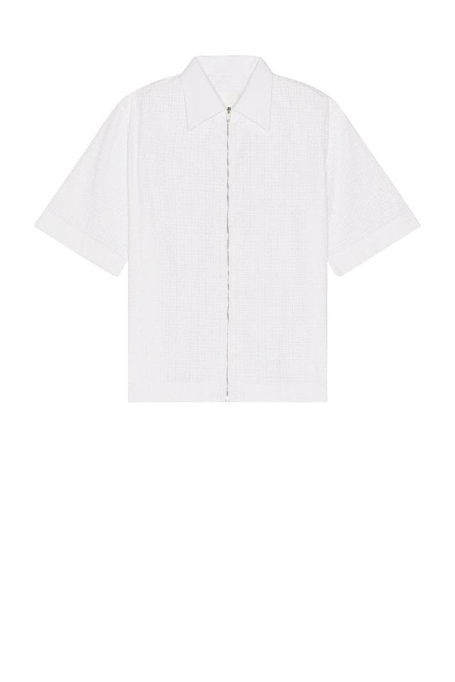 Givenchy Short Sleeve Boxy Fit Zipped Shirt Product Image