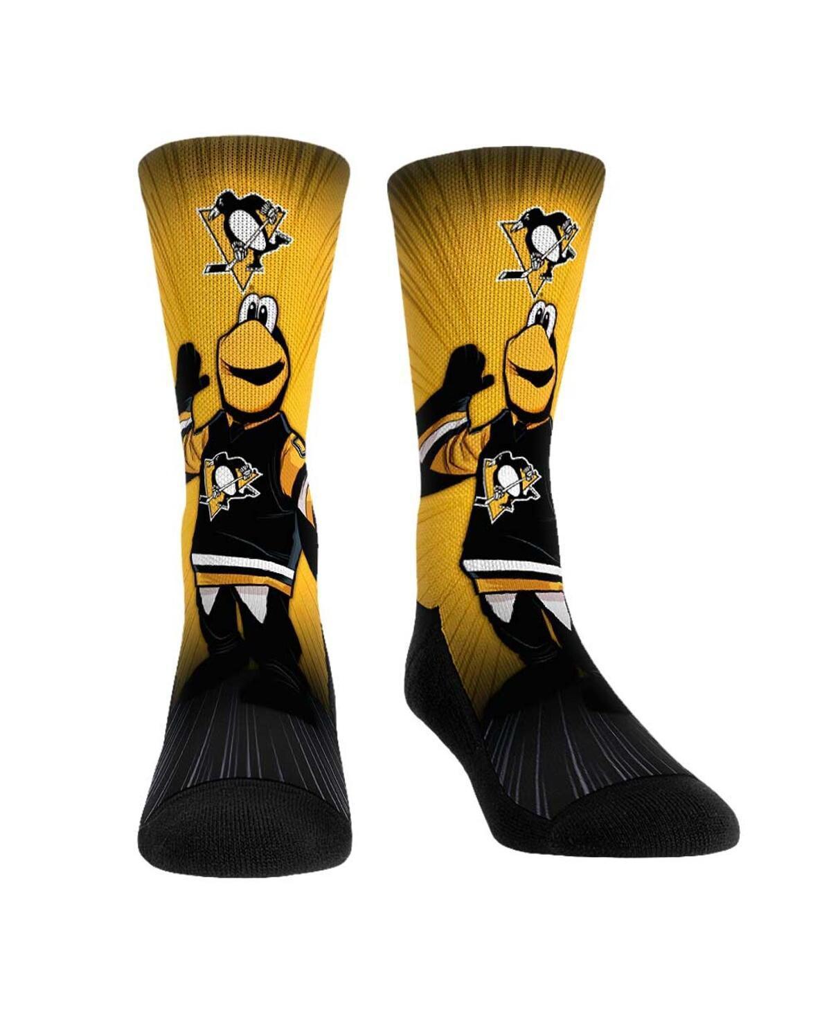 Rock Em Socks Pittsburgh Penguins Mascot Pump Up Crew Socks, Mens Product Image