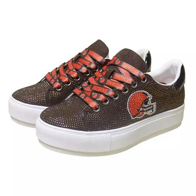 Womens Cuce Cleveland s Team Color Crystal Sneakers Product Image