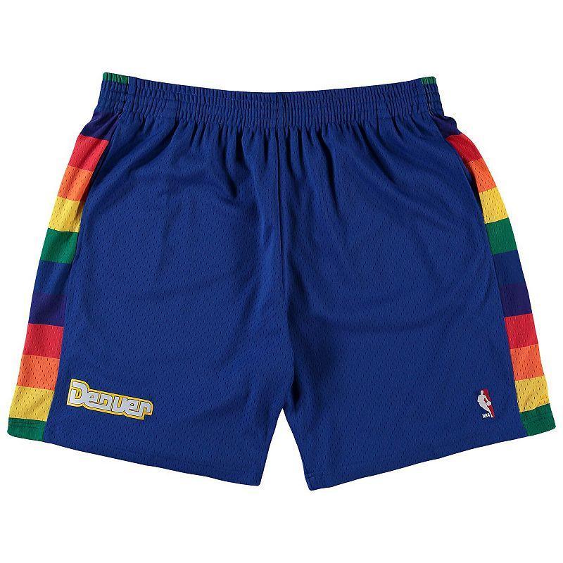 Men's Royal Denver Nuggets Big and Tall Hardwood Classics Team Swingman Shorts Product Image