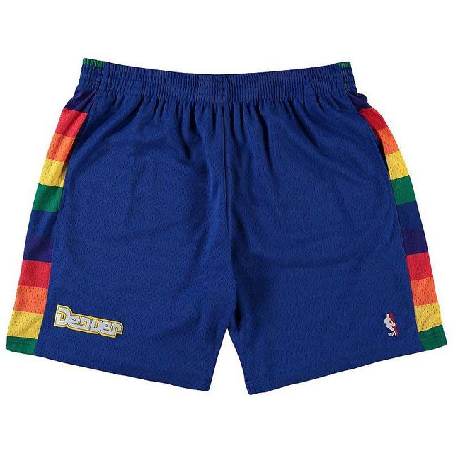 Mens Mitchell & Ness Royal Denver Nuggets Big and Tall Hardwood Classics Team Swingman Shorts Product Image