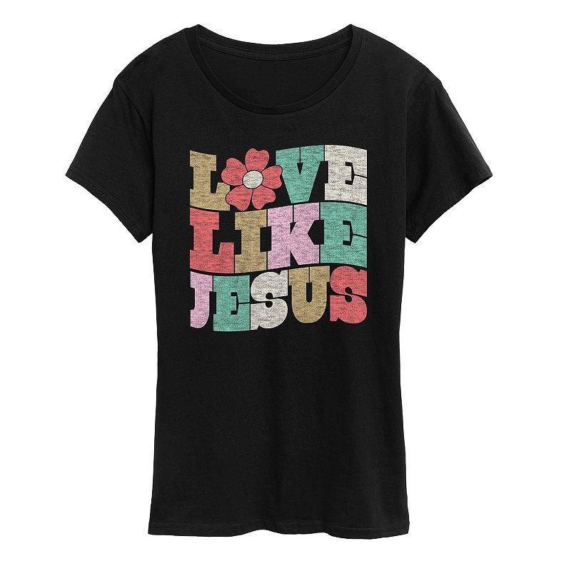 Womens Love Like Jesus Graphic Tee, Girls Product Image