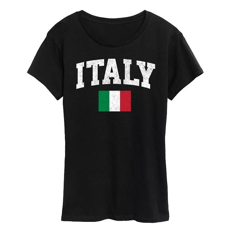 Womens Italy Flag Graphic Tee Product Image