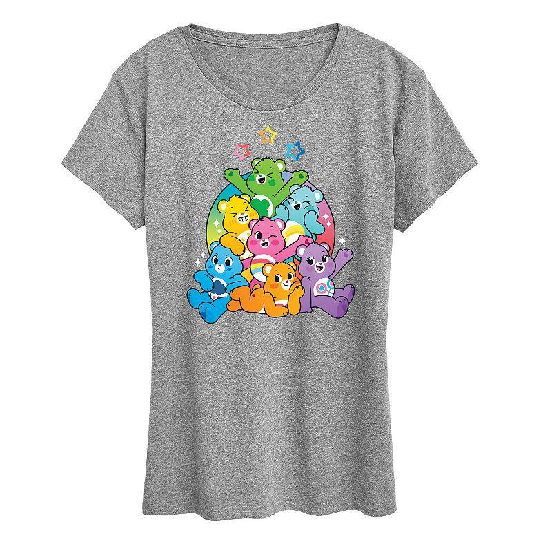 Womens Care Bears Besties Group Graphic Tee Blue Product Image