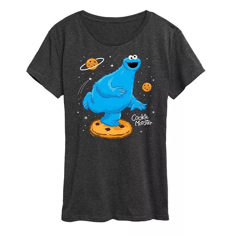 Womens Sesame Street Space Graphic Tee Product Image